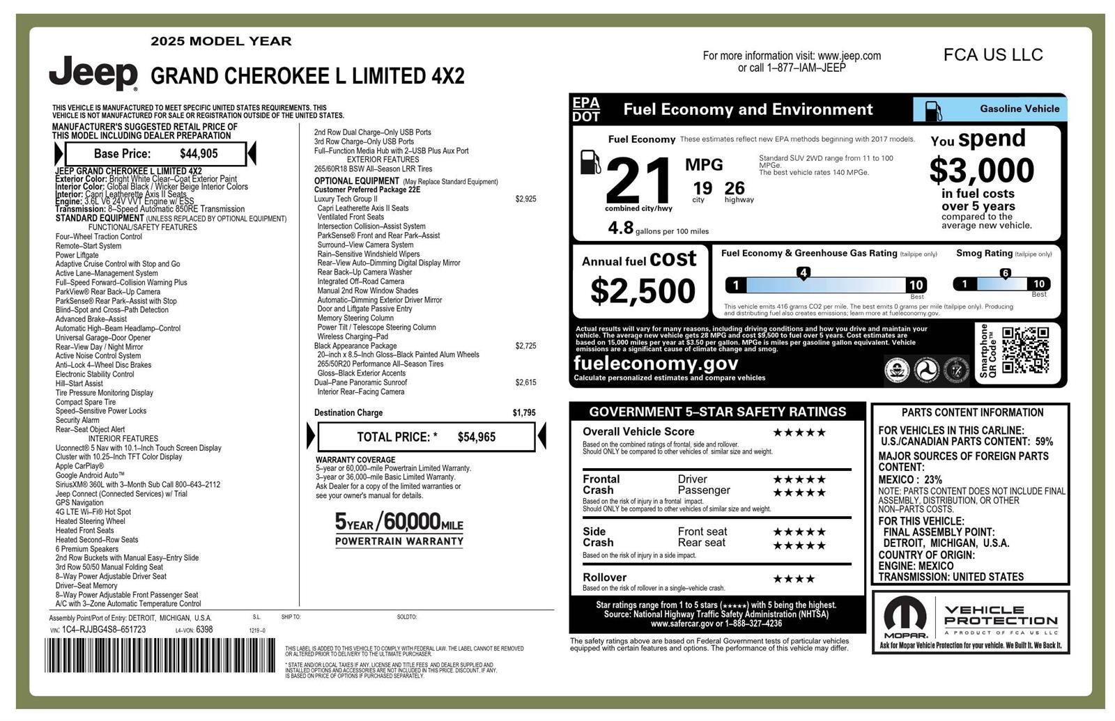 2025 Jeep Grand Cherokee L Limited